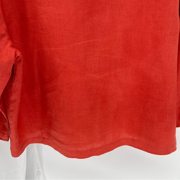 Flax Red Button Down Shirt - Picture 8 of 10